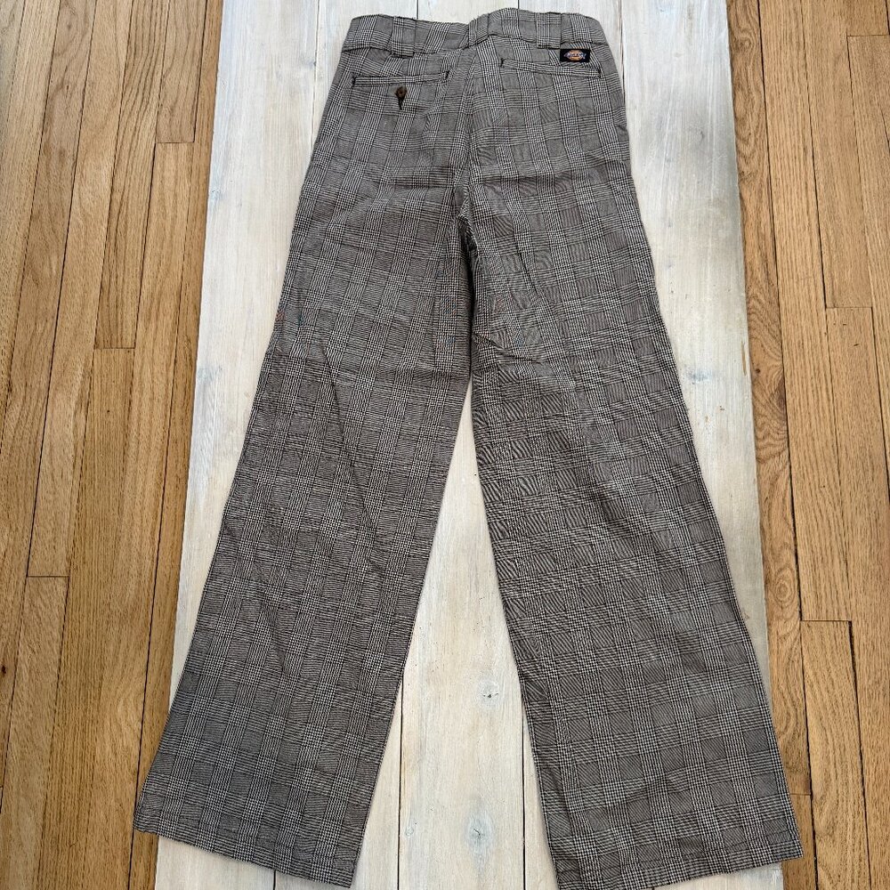 Dickies Bakerhill High Rise Wide Leg Plaid NWOT Size 0 - Picture 5 of 7